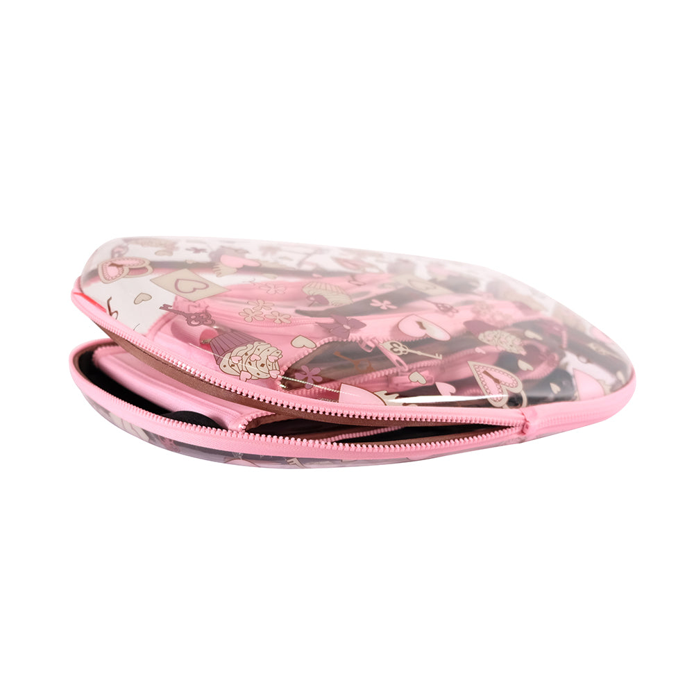 Ibiyaya Transparent Hardcase Pet Carrier - Pink Valentine