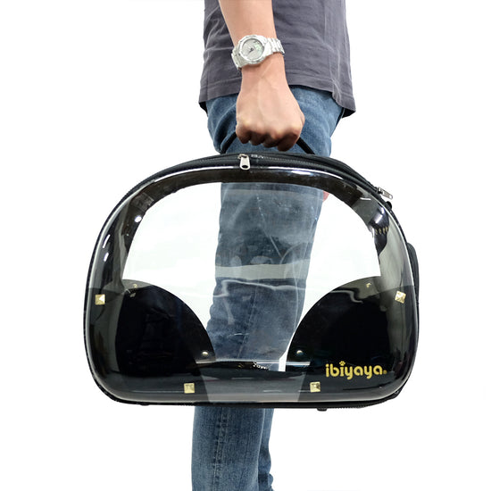 Ibiyaya Transparent Hardcase Pet Carrier - Hard Rock