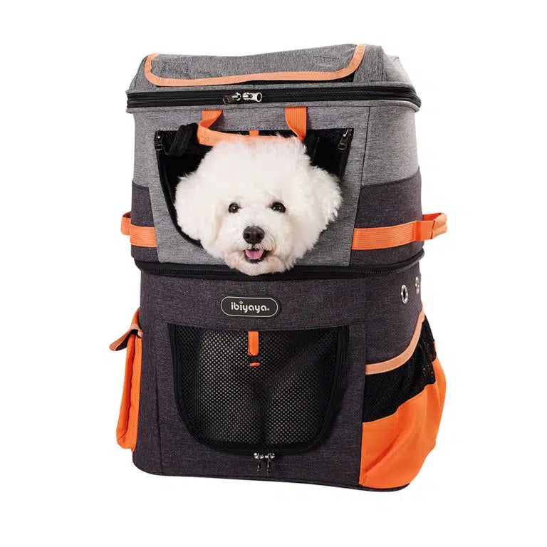 Ibiyaya Two-tier Hiking Pet Backpack