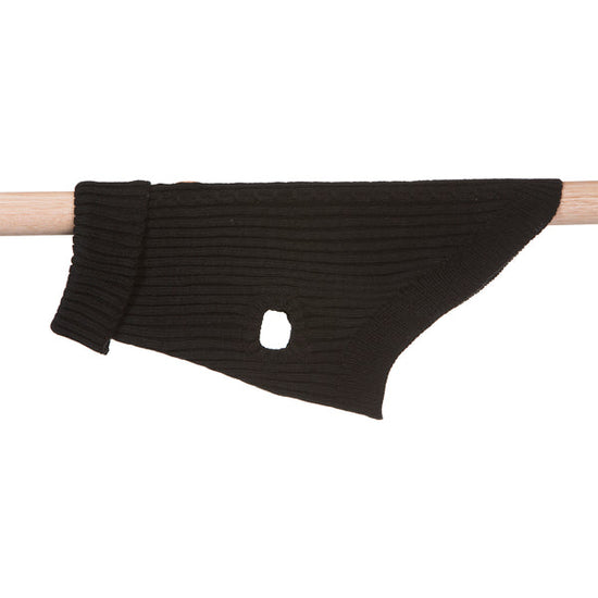 Hamish McBeth Hand Loomed Wool Knit Jumper - Black