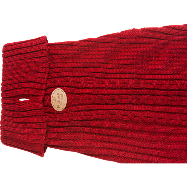 Hamish McBeth Hand Loomed Wool Knit Jumper - Red