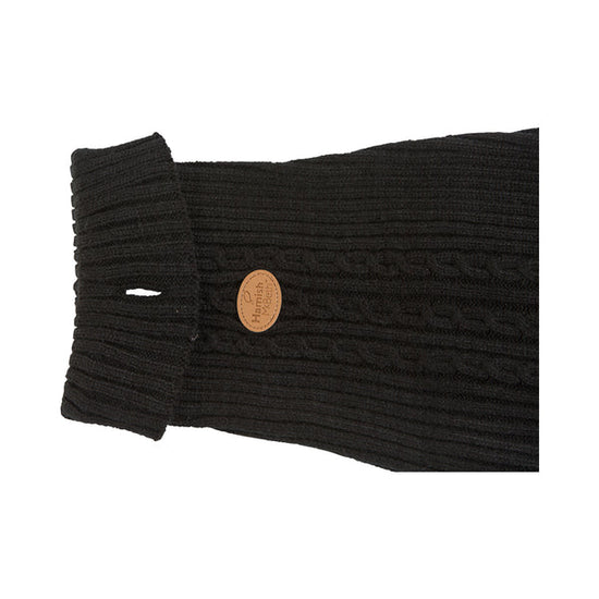 Hamish McBeth Hand Loomed Wool Knit Jumper - Black
