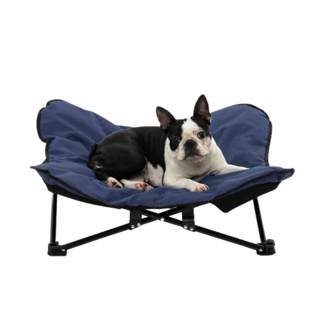 Charlie’s Foldable Outdoor Camping Pet Bed – Blue