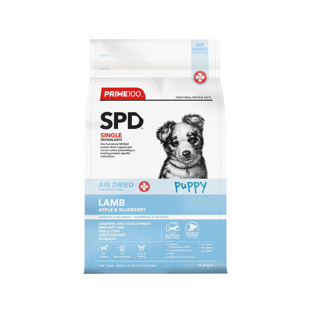 Prime100 SPD Air Dried Lamb, Apple & Blueberry – Puppy