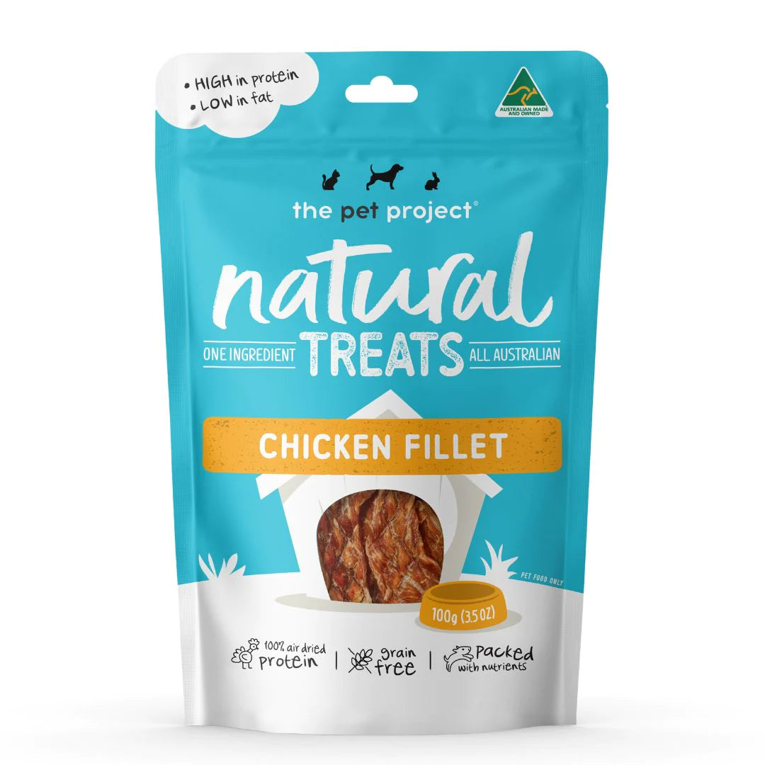 The Pet Project Natural Treats – Chicken Fillet