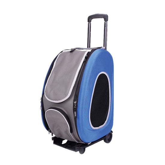 Ibiyaya EVA Pet Carrier / Pet Wheeled Carrier - Blue