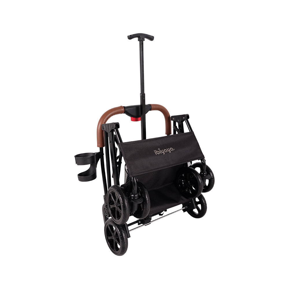 Ibiyaya Travois Tri-fold 3-in-1 Pet Travel Stroller System - Nimbus Gray