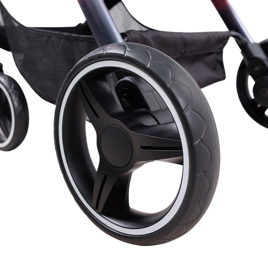 Ibiyaya Retro Luxe Folding Pet Stroller - Prism Black