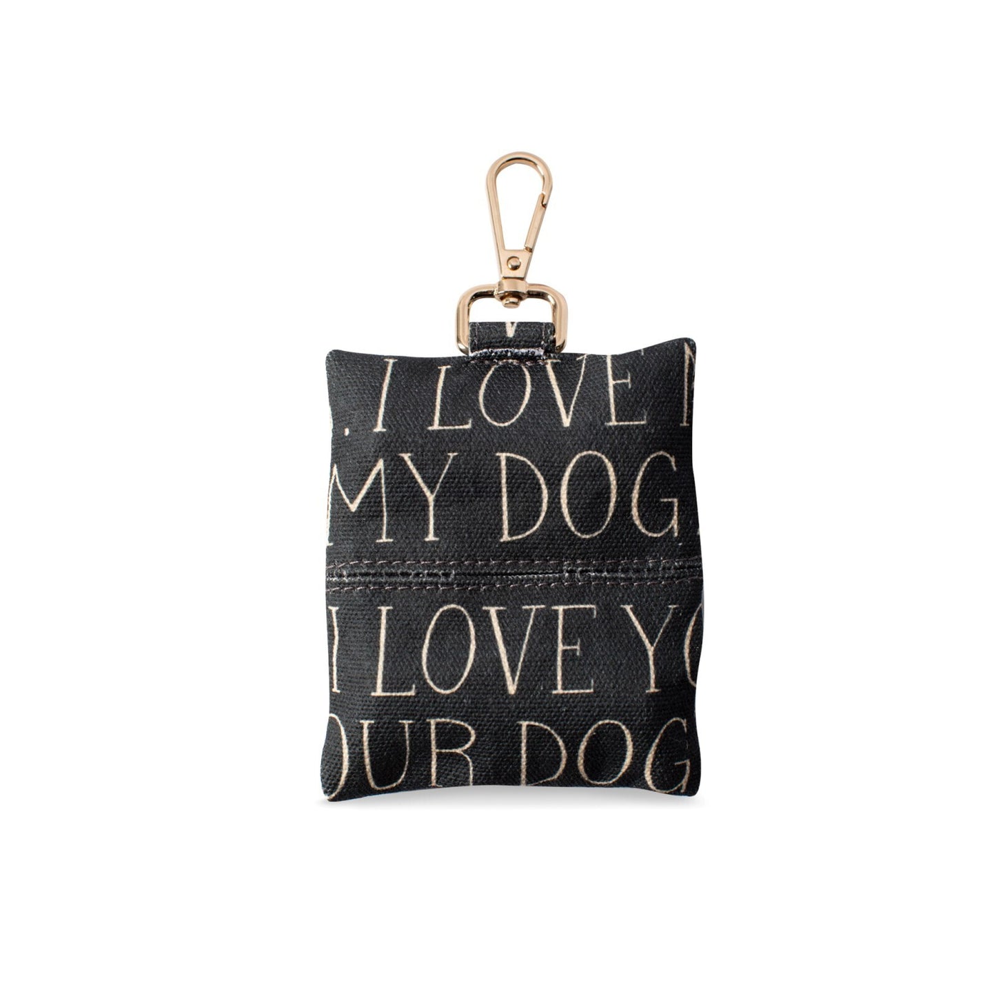 Fringe Studio All The Dogs Canvas Dog Poop Waste Bag Dispenser with Keychain