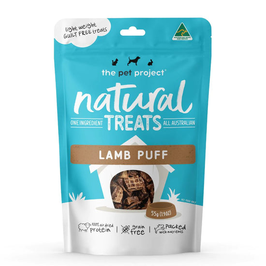 The Pet Project Natural Treats – Lamb Puff