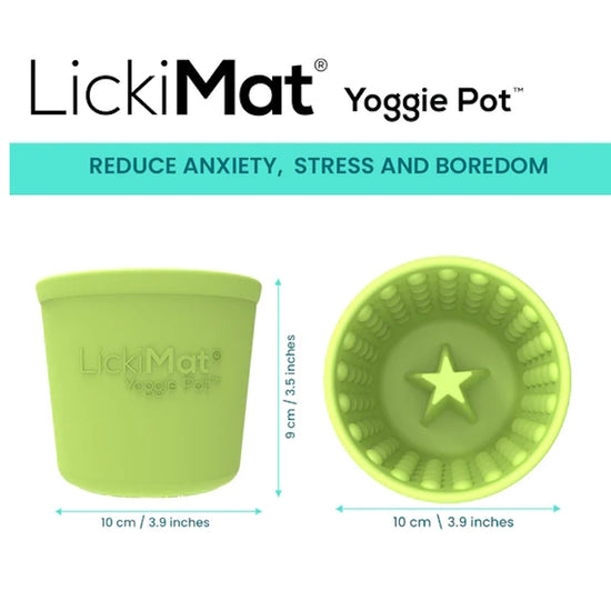 Lickimat Yoggie Pot Slow Feeder Dog Bowl - Purple