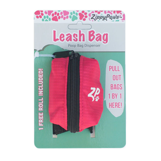 Adventure Leash Poo Bag Dispenser - Hibiscus Pink by Zippy Paws