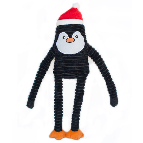 Zippy Paws Christmas Crinkle Penguin - Large