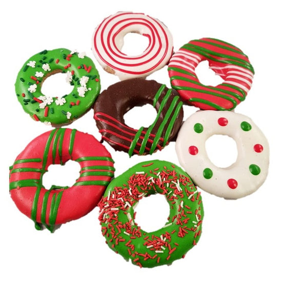 Huds and Toke Large Christmas Doggy Donuts - 30 Pack