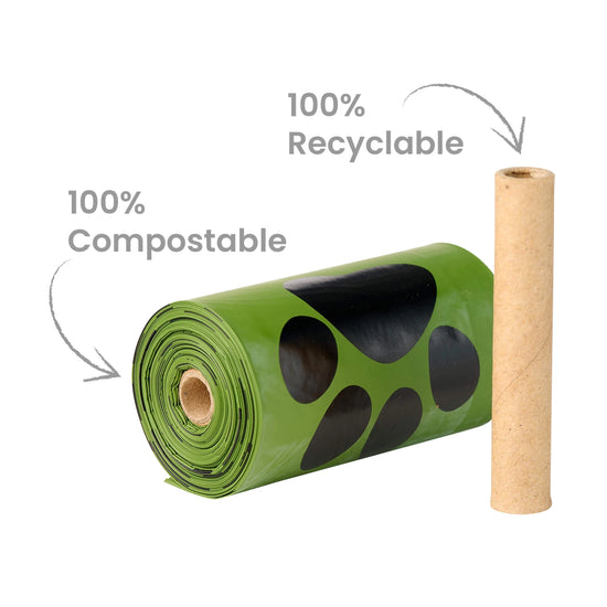 Oh Crap Compostable Dog Poop Bags With Handles