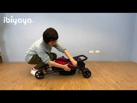 Load and play video in Gallery viewer, Ibiyaya Easy Strolling Pet Buggy - Simple Gray

