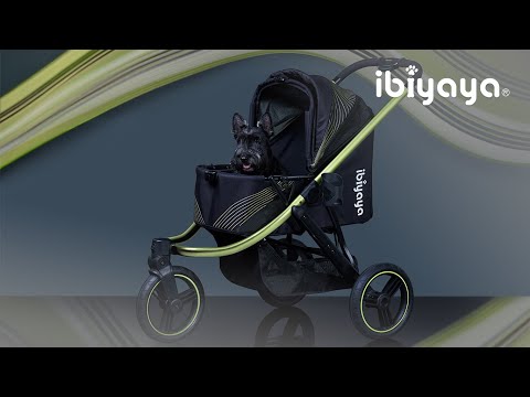 Load and play video in Gallery viewer, Ibiyaya The Beast Pet Jogging Stroller - Flash Grey
