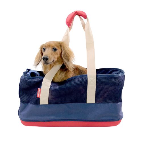 Ibiyaya Breathable Dachshund Pet Carrier Bag - Navy