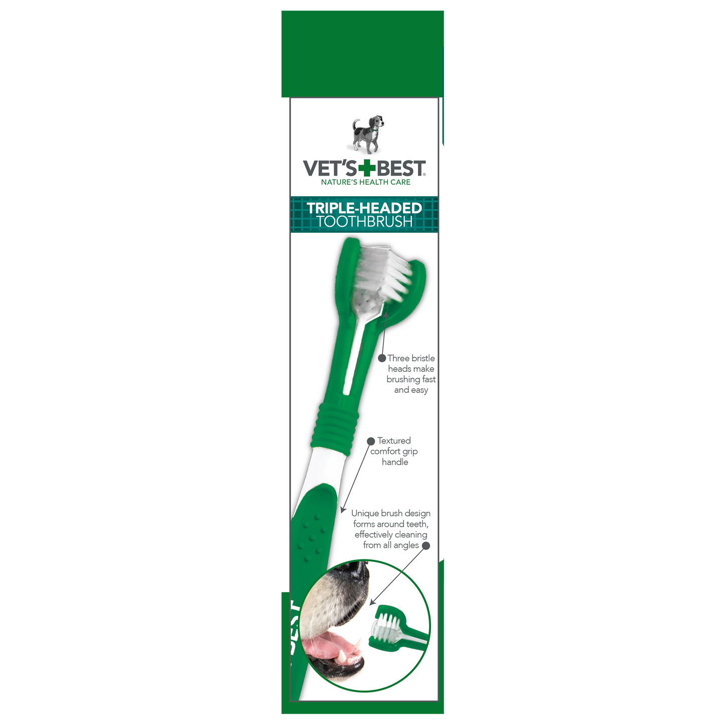 Vet’s Best Advanced 3-Head Toothbrush
