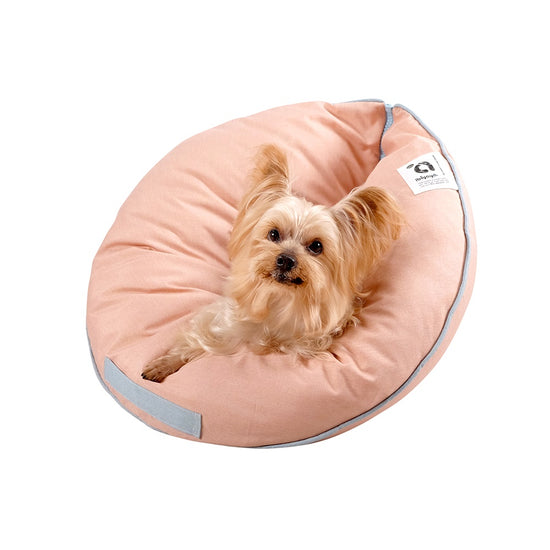 Ibiyaya Snuggler Super Comfortable Nook Pet Bed - Playful Peach