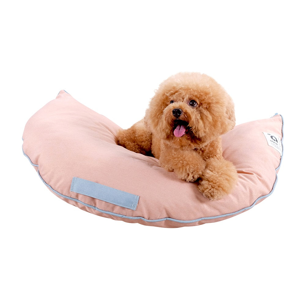 Ibiyaya Snuggler Super Comfortable Nook Pet Bed - Playful Peach