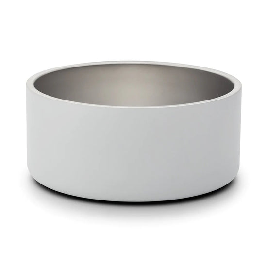 Snooza - Double Wall Stainless Steel Bowl - Salt White
