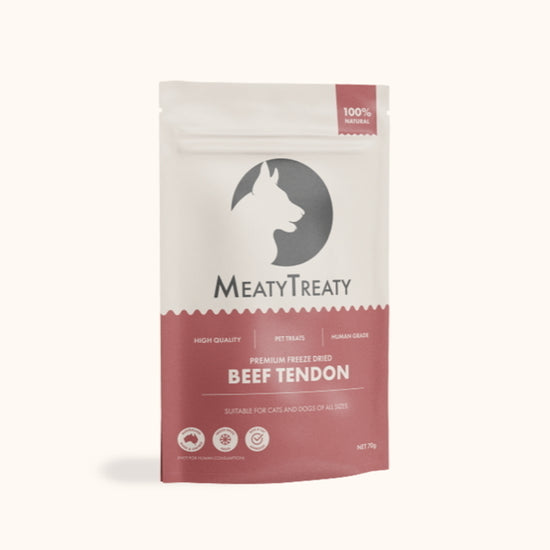Meaty Treaty Freeze Dried Australian Beef Tendon Dog Treats