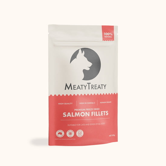 Meaty Treaty Freeze Dried Australian Salmon Fillet Dog Treats