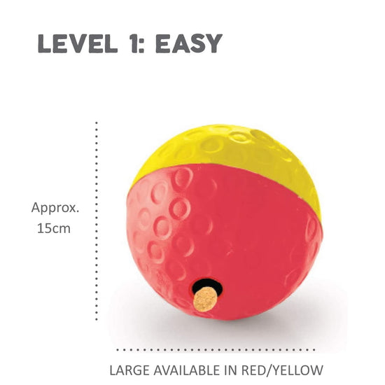 Nina Ottosson Treat Tumble Ball - Large (Red/Yellow)