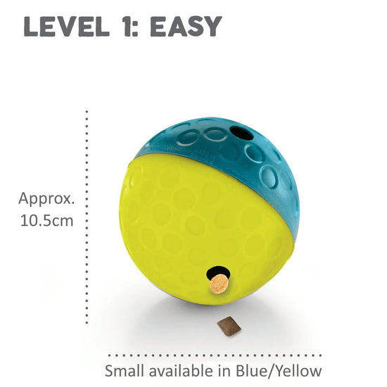 Nina Ottosson Treat Tumble Ball - Small (Blue/Yellow)