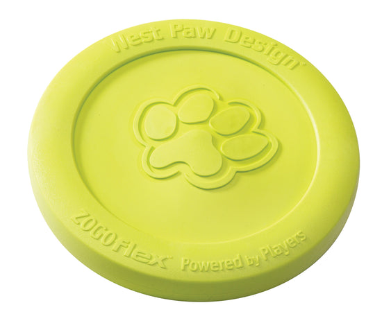 West Paw Zisc Flying Disc Fetch Dog Toy - Green