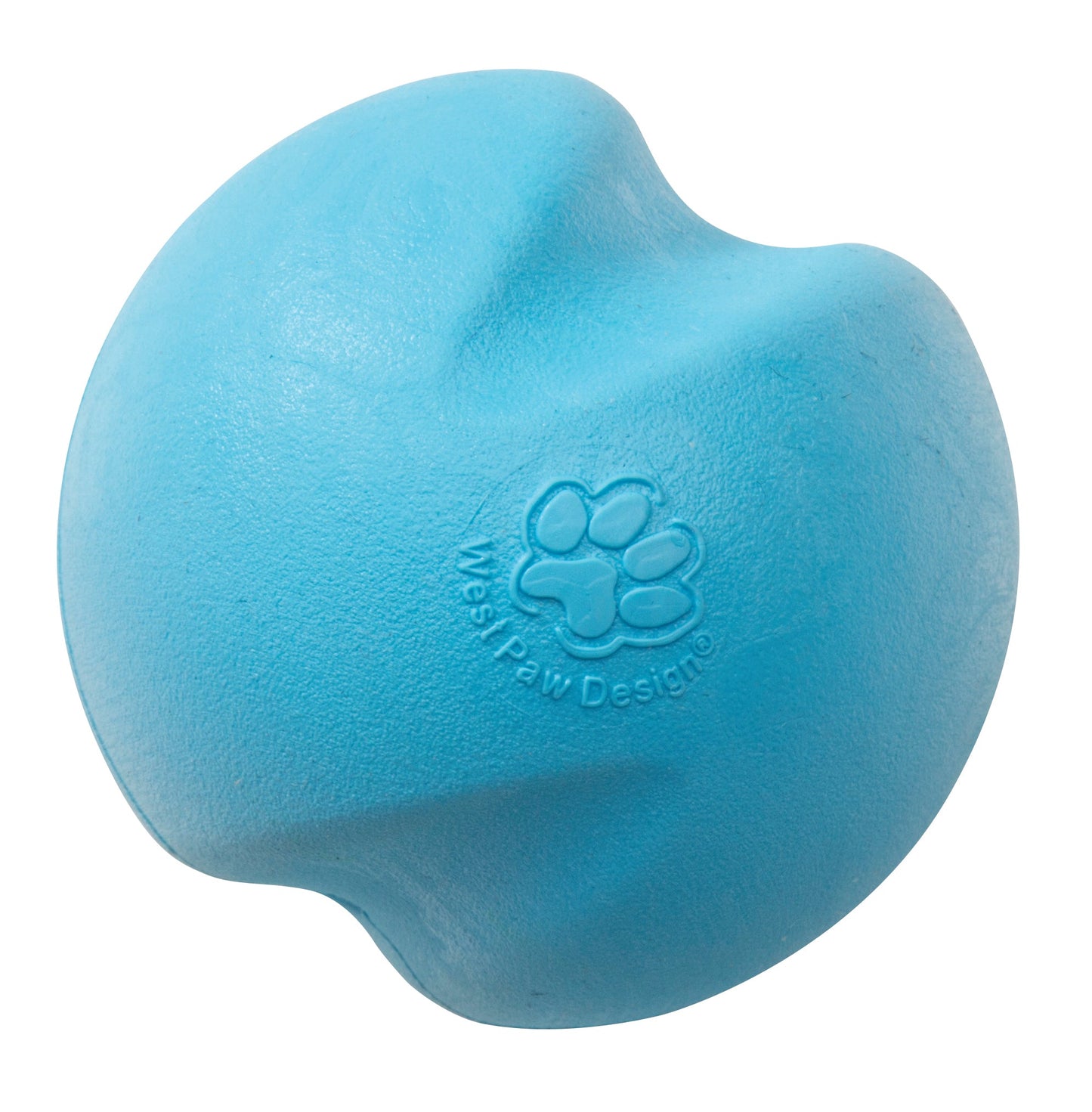 West Paw Jive Zogoflex Fetch Ball Tough Dog Toy - Blue