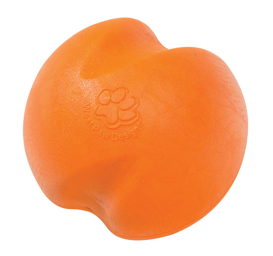 West Paw Jive Zogoflex Fetch Ball Tough Dog Toy - Orange