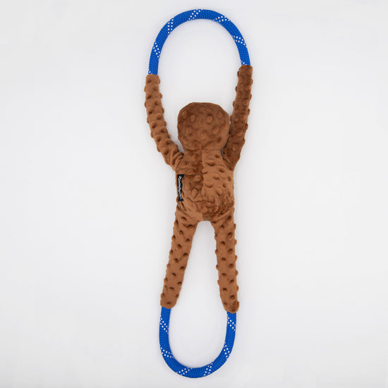 Zippy Paws RopeTugz Squeaker Dog Toy with Rope - Sloth