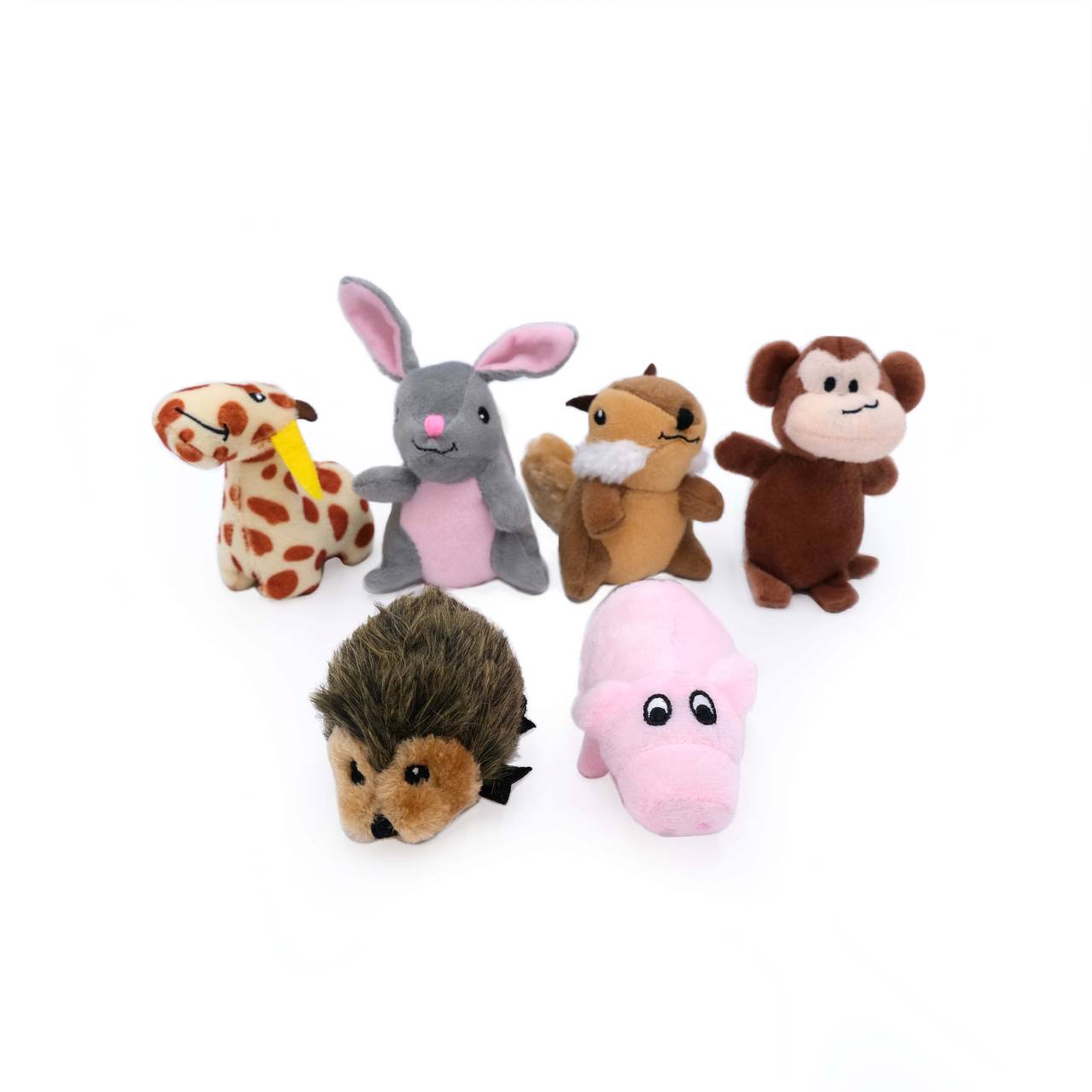Zippy Paws Miniz Multipack Squeaker Dog Toys with 6 Mini Toys
