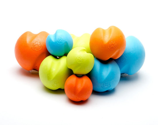West Paw Jive Zogoflex Fetch Ball Tough Dog Toy - Orange