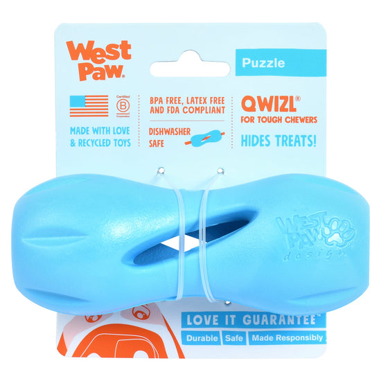 West Paw Zogoflex Qwizl Puzzle Treat Dog Toy **FREE SHIPPING**